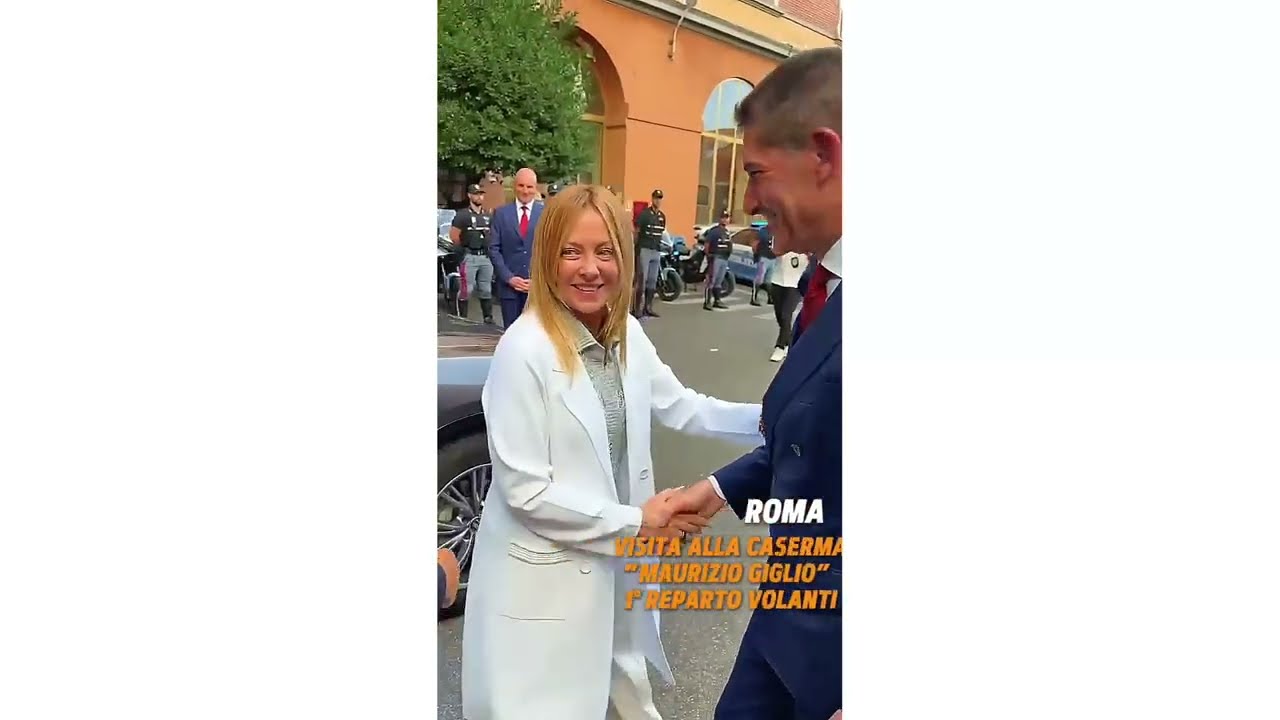 GIORGIA MELONI INCONTRA GLI AGENTI IMPIEGATI NELLE OPERAZIONI STRAORDINARIE SICUREZZA