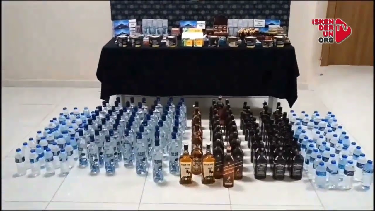 Hatay’da Kaçak Alkol ve Tütün Operasyonu