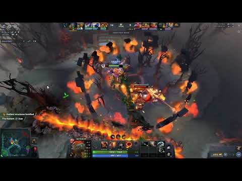 Immortal Mid Batrider  vs Queen of Pain wins in a game with 50 kills!