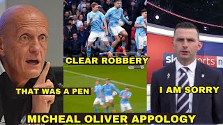 I AM SORRY Michael Oliver APOLOGY To Chelsea After Pierluigi Collina RESPENSE On Grealish Handball.