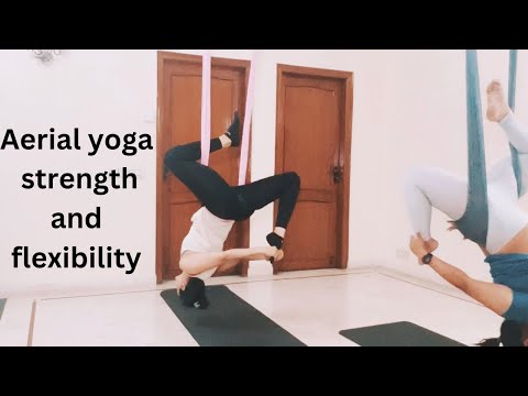35 min Aerial yoga - beginner friendly #yoga #aerialyoga #exercise #workout #meditation