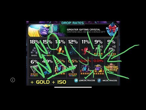 CRAZY THANOS LUCK!! Greater Gifting Crystal team POP EM!