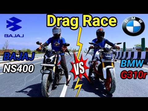 Thumbnail for BAJAJ NS400z VS BMW G310r Drag Race || Bike drag Race BMW  VS BAJAJ by BMW G310R