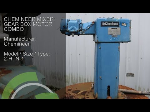 Green Industrial Quick Take - Used Chemineer Mixer 2-HTN-1 Input 1800 RPM Output 230 RPM 1HP