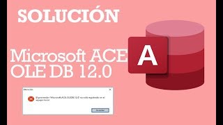 &quot;Microsoft ACE OLEDB 12 0 no está registrado en el equipo local&quot; 3 SOLUCIONES Multi Code