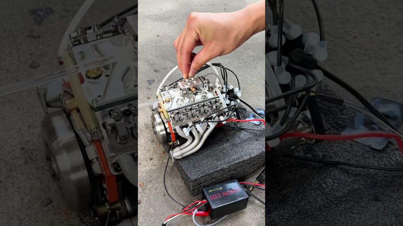 The sound of this V8 engine is just like a real sports car