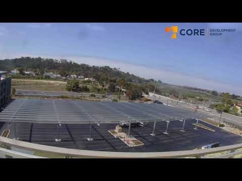 Commercial Solar Carport System Development Timelapse Video