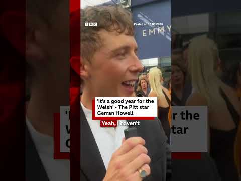 'It's a good year for the Welsh' - The Pitt star Gerran Howell. #Emmys #BBCNews