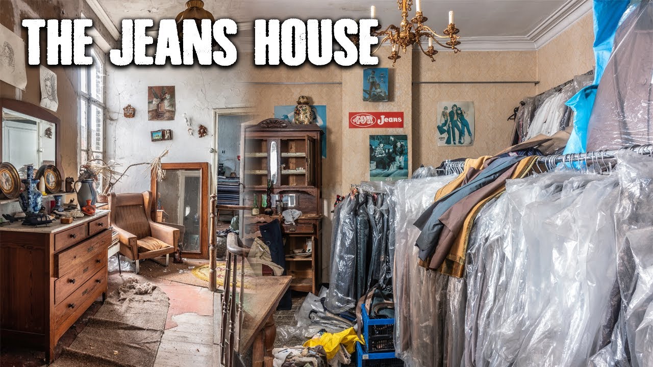We found hundreds of jeans left inside this ABANDONED Belgian home (INSANE)