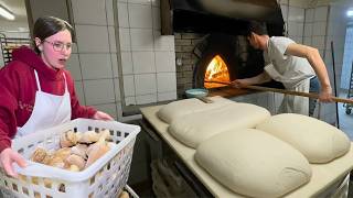 Waking up at 3 AM! Inside a Hidden Bakery at the Foot of the Italian Alps! Bread, Pizza & more