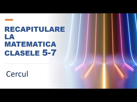 12 lectii de matematica - Lectia 12 - Cercul - Raza - Tangenta - Lungimea - Aria -Poligoane inscrise