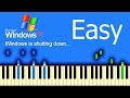 WINDOWS XP SHUTDOWN SOUND Piano Tutorial
