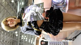 【東京オートサロン2023】金髪ショートヘア美女のコンパニオン高槻実穂【LEGANCE】