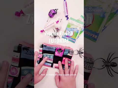 Easy Zipper Pouch Tutorial 🥨 (part 1)
