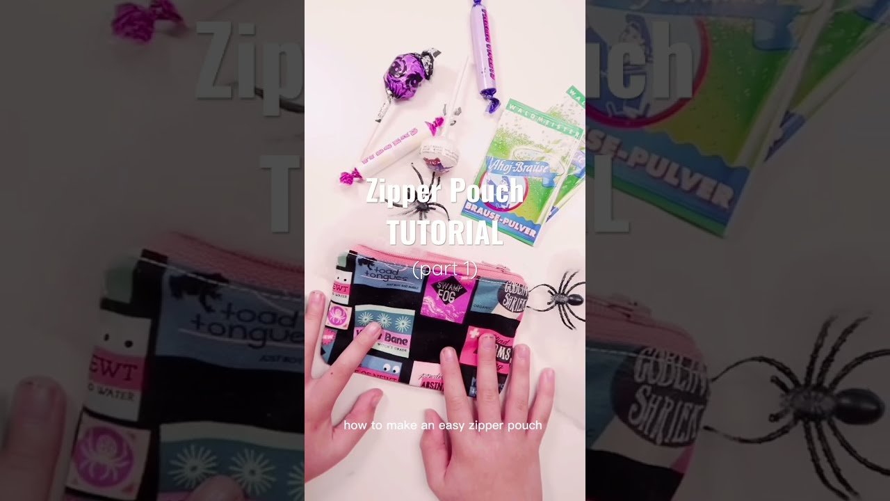 Easy Zipper Pouch Tutorial 🥨 (part 1)