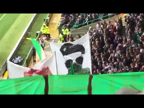 Celtic Fans | Green Brigade Display | Rebels | Celtic vs Linfield