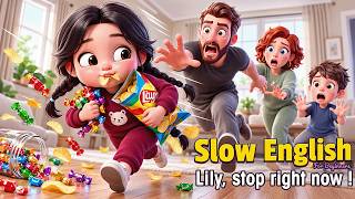 Lily Secretly Ate Too Many Sweets... Then This Happened! | Slow English Listening Story (A2 Level)