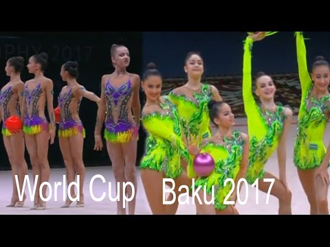 Baku 2017 3 Balls 2 Ropes (UZB, KAZ)