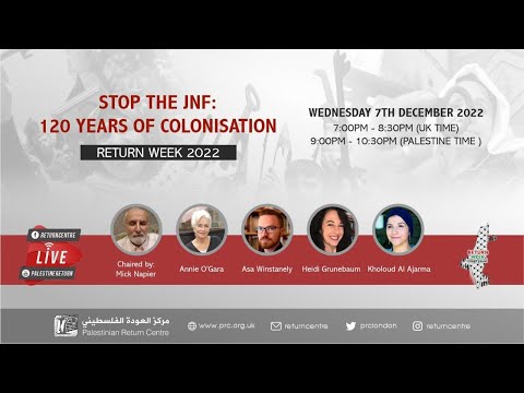 Stop the JNF: Over 120 Years of Colonisation