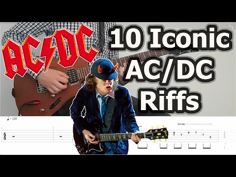 10 Iconic AC/DC Riffs | Guitar Tabs Tutorial