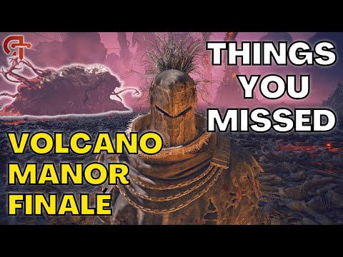 The Top Things You Missed In VOLCANO MANOR [FINALÉ]!  - Elden Ring Tutorial/Guide