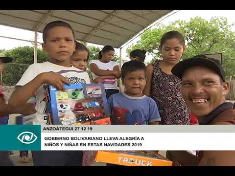Niñas y niños de la zona rural de Carvajal recibieron juguetes en navidad