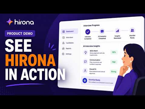 Hirona Product Demo | AI Interview Agent for Smarter Hiring