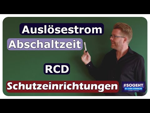 Tripping current and switch-off time RCD - residual current device - explained simply and clearly