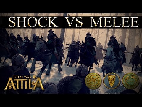 Vandals vs Anals - Shock Cavalry vs Melee Cavalry - Total War Attila Mechanics