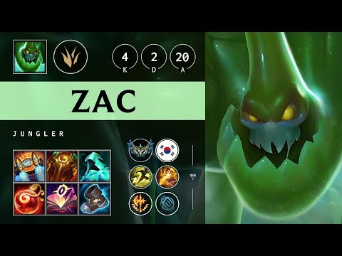 Zac Jungle vs Ekko - KR Challenger Patch 25.18