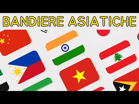 🌏 Bandiere Asiatiche 2/6 - Scopri Tutte le Bandiere del Mondo