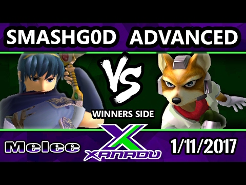 S@X 184 - SmashG0D (Marth) Vs. Advanced (Fox) - SSBM Tournament - Smash Melee