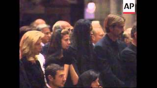 ITALY: MILAN: MEMORIAL SERVICE TO GIANNI VERSACE