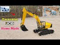 JCB Excavator Making Jcb Making At Home How To Make Remote Control Jcb Hitachi Car PVC