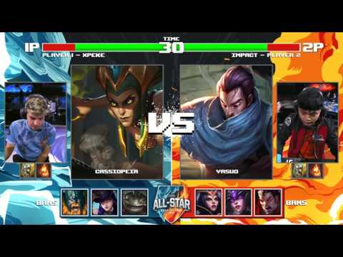 XPEKE Cassiopeia vs IMPACT Yasuo  Quarter Final / LoL All-Star Barcelona 2016 S6