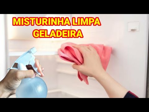 ?Misturinha caseira pra limpar a geladeira/limpa e tira amarelado deixa muito cheirosa