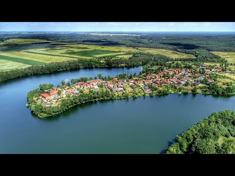 Malownicza wieś Wysoka na zdjęciach z lotu ptaka