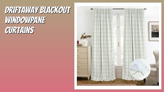 REVIEW (2026): DriftAway Blackout Windowpane Curtains. Features