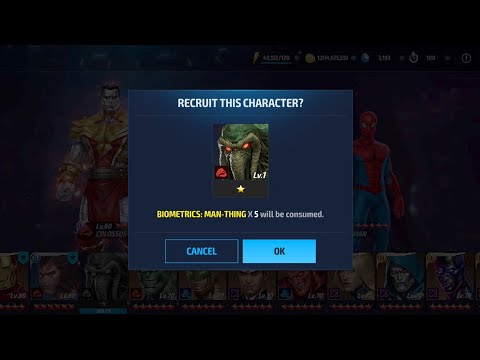 Unlocking MAN THING - Marvel Future Fight | Tier 2 Advancement Gameplay | How to get Man-Thing