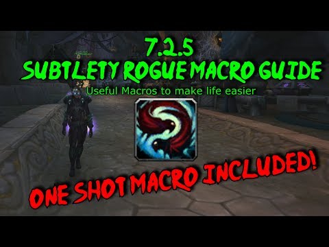 [Evasionx] Subtlety Rogue Macro Guide + One Shot Macro! (Check Description)