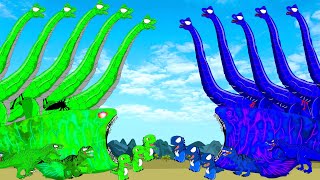 Brachiosaurus vs Tyrannosaurus VS. Spinosaurus | Who's Dino king?- Jurassic World Dominion