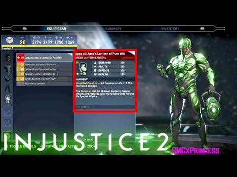 FIRST EVER GREEN LANTERN LEGENDARY GEAR!! - INJUSTICE 2