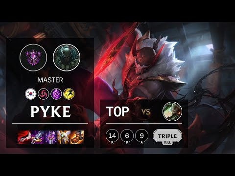 Pyke Top vs Riven - KR Master Patch 10.24