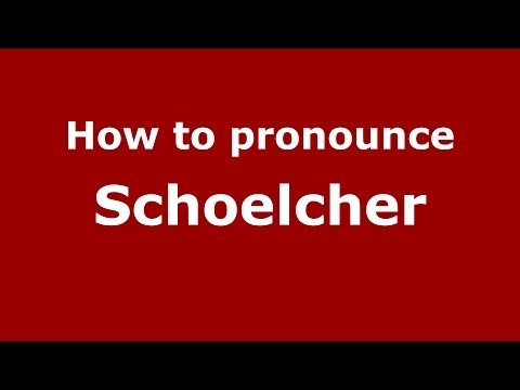 How to pronounce Schoelcher