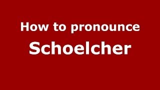 How to pronounce Schoelcher