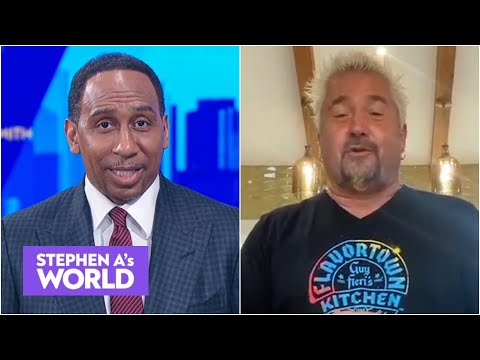 斯蒂芬-A.和蓋-費裡反思執教NBA全明星名人賽｜斯蒂芬-A的世界---------。 (Stephen A. and Guy Fieri reflect on coaching the NBA All-Star Celebrity Game | Stephen A’s World)