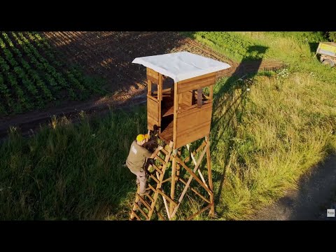 Hochsitzshop24 - Kleine Rundumblick-Kanzel | Stabil, flexibel & perfekt für jedes Revier