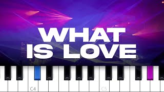 Haddaway - What Is Love  (piano tutorial)