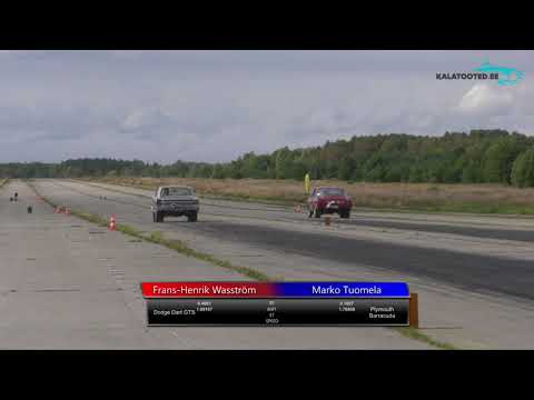 Frans-Henrik Wasström - Dodge Dart GTS vs Marko Tuomela - PlymouthBarracuda. Dragrace@EDRAfinals2019