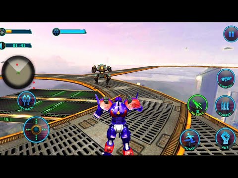 Monster Truck Robot Transform Battle - Impossible Track #2 - Android Gameplay FHD